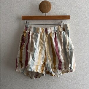 Laude the Label Striped Linen Shorts